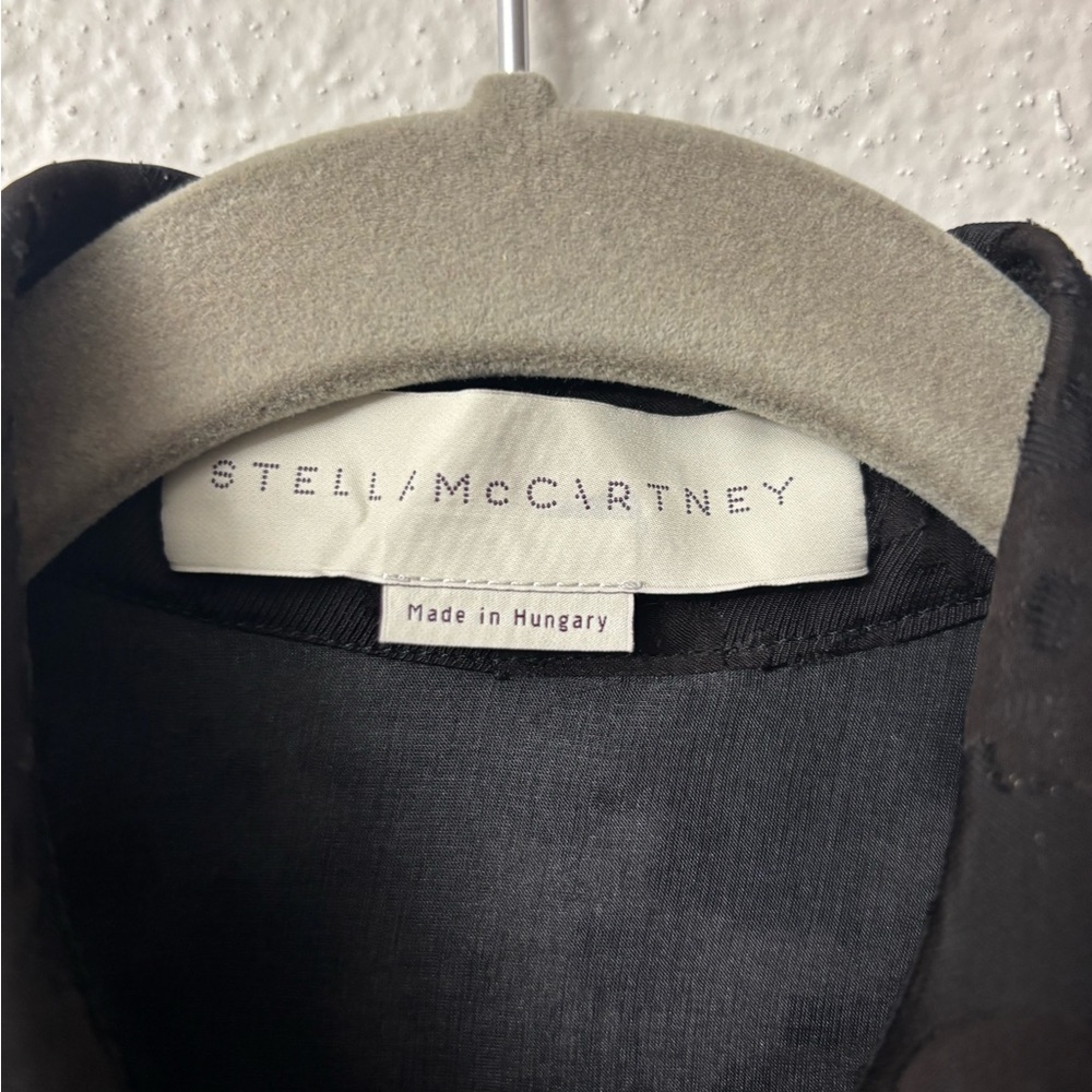 Stella McCartney Black Sheer Blouse Size 40 - Picture 7 of 12